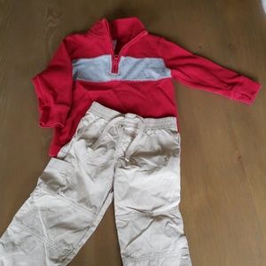 Toddler boys size 3/3t pullover and pants